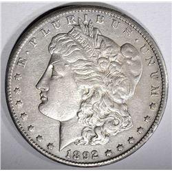 1892-CC MORGAN DOLLAR XF/AU