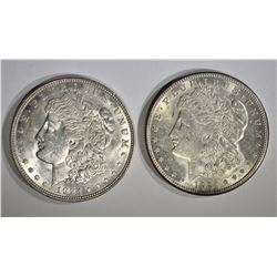 1921-D & 21-S MORGAN DOLLARS CH BU
