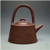 Image 3 : A Fine Loop-Handled Yixing Teapot with Side Mark of “Lan Fang Mei, Dong Xi Ke”