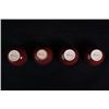 Image 3 : A set of four export sacrificial red glaze cups.