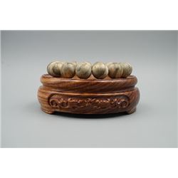 Sylmar agarwood beads bracelet.