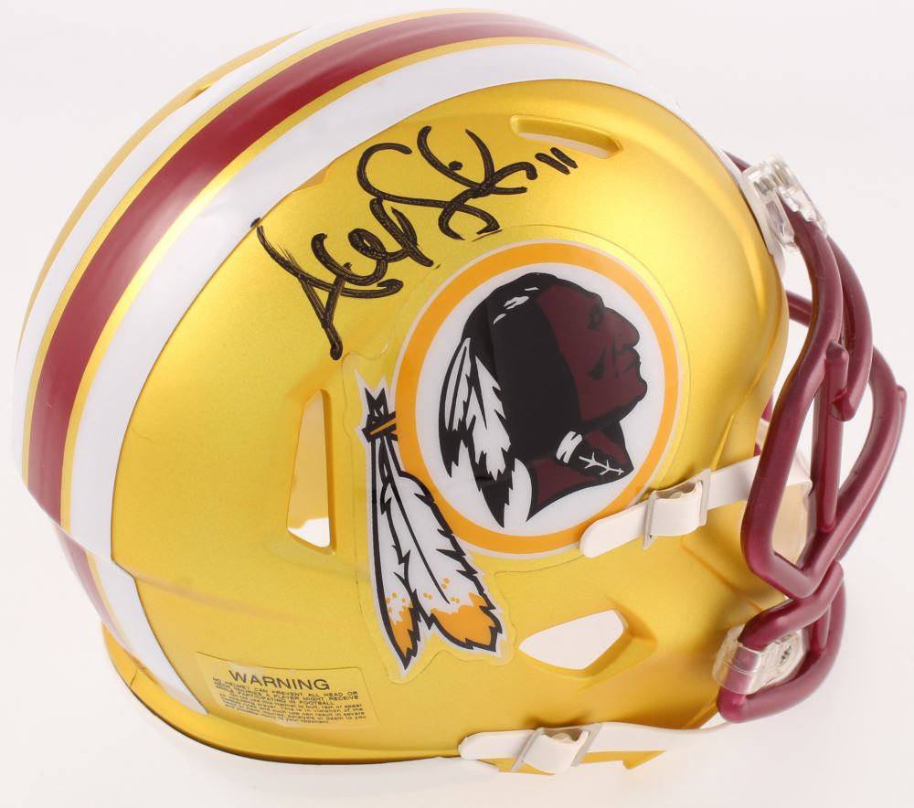 Alex Smith Signed Redskins Blaze Mini 
