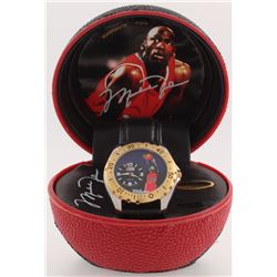 1997 Avon Michael Jordan Leather Strap Watch with Wilson Display Case