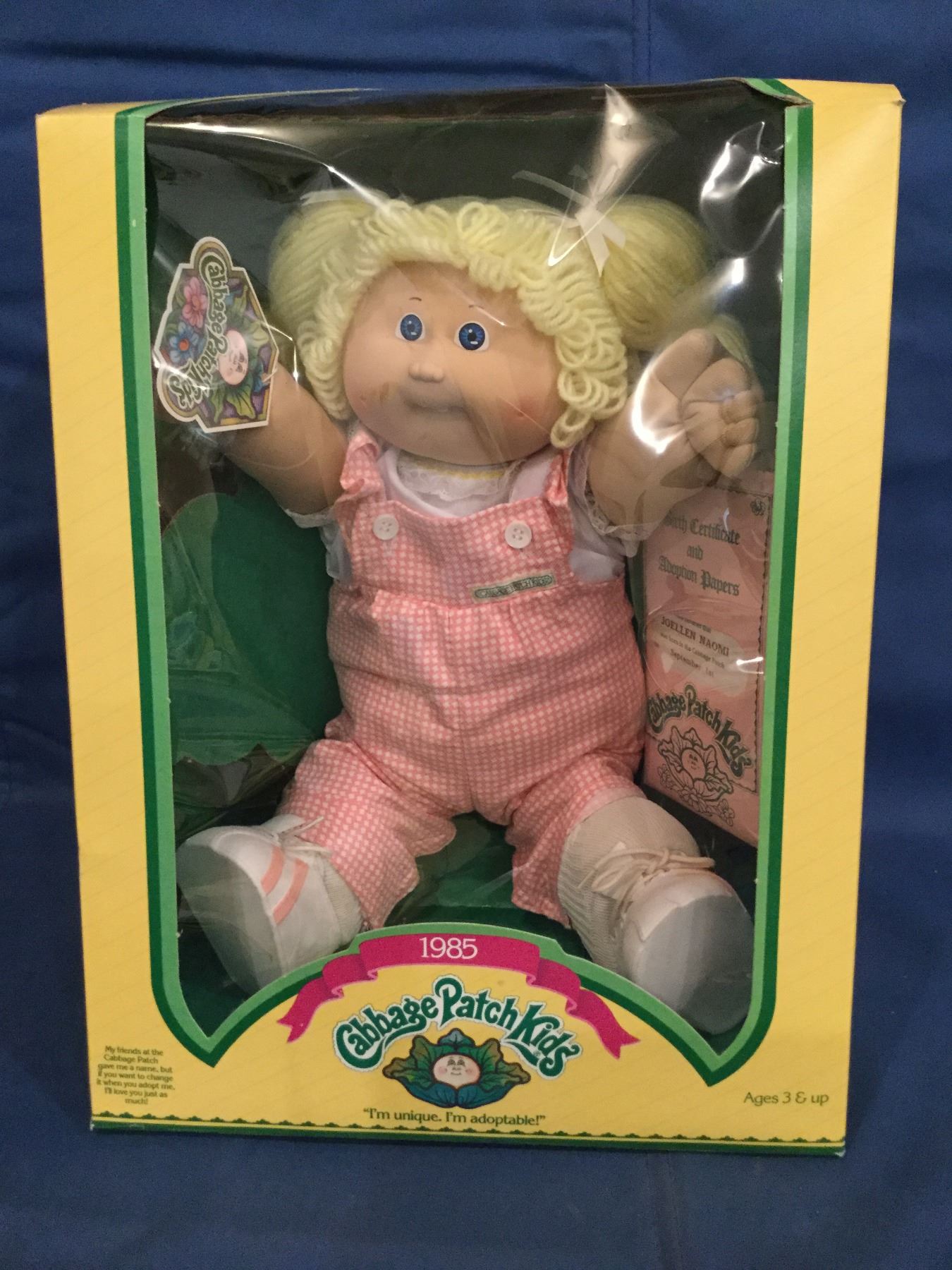 Cabbage Patch Kids Box With Doll And A Certificate Joellen Naomi In A cabbage-patch-kids-box-with-doll-and-a-certificate-joellen-naomi-in-a