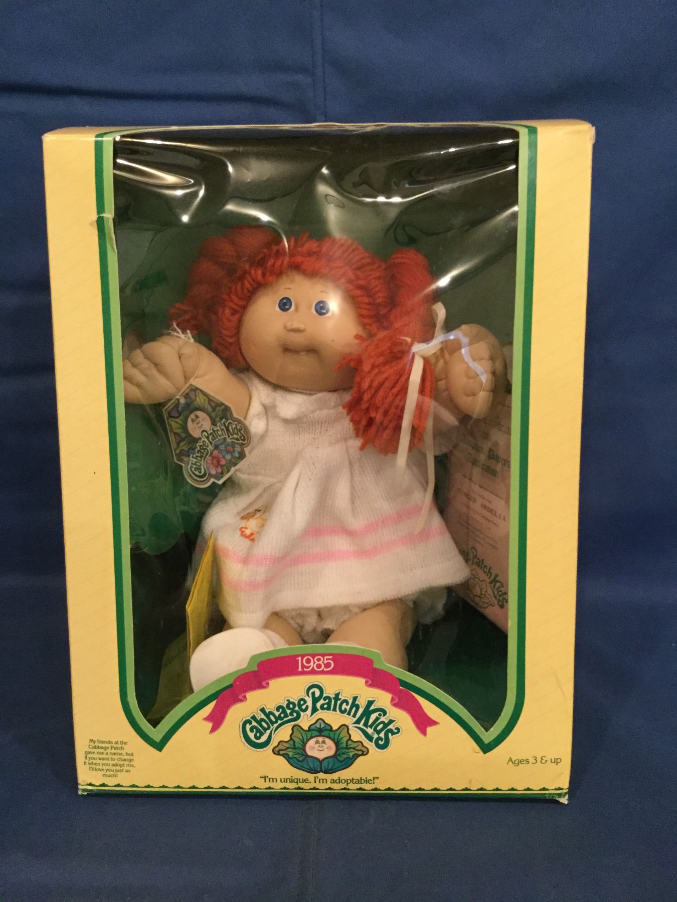 Cabbage Patch Kids box with doll and a certificate Ginger Ardelia in a