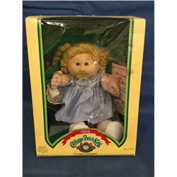 1984 Cabbage Patch Kids  Box with doll with certificate Alma Gussy with Paci