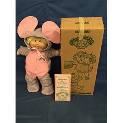 Cabbage Patch Kids box with doll and a certificate Deirdre Edwina in RARE Bunny Suit
