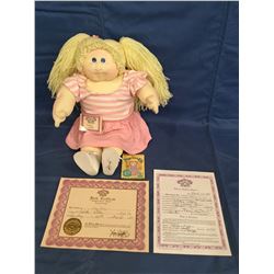 1984 Limited Edition Cabbage Patch Kids with certificate Soft Sculpture Doll Inez Lina