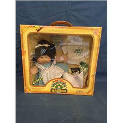 1985 World Traveler Cabbage Patch Kids box with Holland, doll and certificate Alberta Leonie