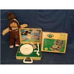 Cabbage Patch Kids Record Player in Original box and 1 Jesmar Doll