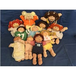 Lot of 1985 Cabbag Patch Kids Orphans mostly dressed