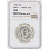 Image 1 : 1946-S Booker T. Washington Memorial Half Dollar Coin NGC MS64