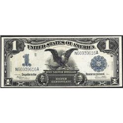 1899 $1 Black Eagle Silver Certificate Note