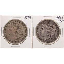 Lot of 1879 & 1880-S $1 Morgan Silver Dollar Coins