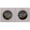 Image 2 : Lot of (2) 1990 $1 American Silver Eagle Coins