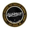 Image 2 : .999 Silver Aladdin Resort Casino $10 Limited Edition Gaming Token