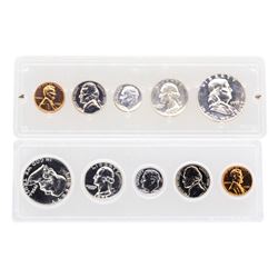 Lot of 1955-1956 (5) Coin Proof Sets