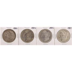 Lot of 1882, 1883, 1885, & 1887 $1 Morgan Silver Dollar Coins