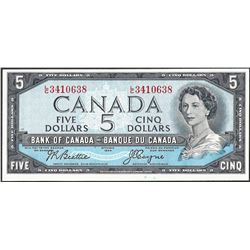 1954 $5 Bank of Canada Note