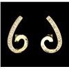 Image 1 : 14KT Yellow Gold 0.33 ctw Diamond Earrings