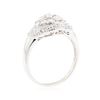 Image 4 : 18KT White Gold 0.50 ctw Diamond Cluster Ring