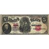 Image 1 : 1907 $5 Woodchopper Legal Tender Note