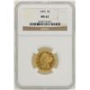 Image 1 : 1895 $5 Liberty Head Half Eagle Gold Coin NGC MS62