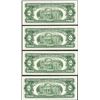 Image 2 : Lot of (4) Consecutive 1963 $2 Legal Tender Notes