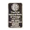 Image 2 : The First National Bank of Chicago Sears Tower 1 oz .999 Fine Silver Art Bar