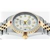 Image 3 : Rolex Men's Two Tone 14K Silver Diamond & Ruby Datejust Wristwatch