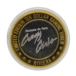 .999 Silver Riviera Hotel & Casino Las Vegas $10 Casino Limited Edition Gaming T