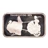 Image 1 : 1974 Thanksgiving Madison Mint 1 oz .999 Fine Silver Art Bar