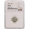 Image 1 : 1945 Mercury Dime Coin NGC MS66
