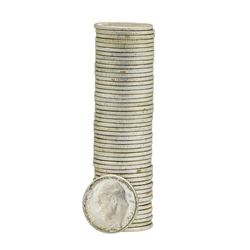 Roll of (50) 1960-D Brilliant Uncirculated Roosevelt Dimes