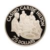 Image 1 : Casino Caribe Hilton San Juan Puerto Rico 14.4 gram .925 Sterling Silver Gaming