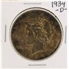 Image 1 : 1934-D $1 Peace Silver Dollar Coin