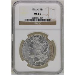 1902-O $1 Morgan Silver Dollar Coin NGC MS65