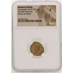 Constantine II 337-340 AD Ancient Roman Empire Coin NGC F