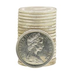 Roll of (20) 1967 Brilliant Uncirculated Canadian Dollars