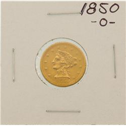1850-O $2 1/2 Liberty Head Quarter Eagle Gold Coin