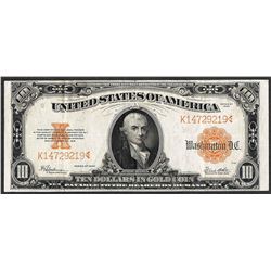 1922 $10 Gold Certificate Note