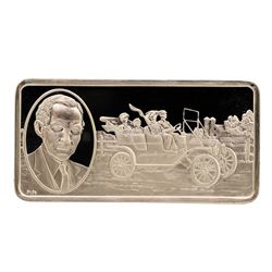 500 Grain Sterling Silver Franklin Mint 100 Greatest Americans Ingot