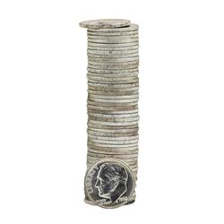 Roll of (50) 1962 Brilliant Uncirculated Roosevelt Dimes