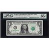 Image 1 : 2001 $1 Federal Reserve Note Mismatched Serial Number ERROR PMG Gem Unc. 65EPQ