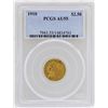 Image 1 : 1910 $2 1/2 Indian Head Quarter Eagle Gold Coin PCGS AU55