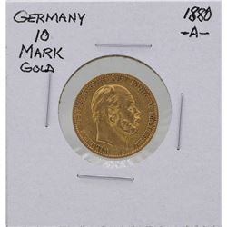1880A Germany 10 Marks Gold Coin