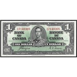 1937 $1 Bank of Canada Note