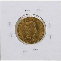 1913 Netherlands Queen Wilhelmina 10 Gulden Gold Coin