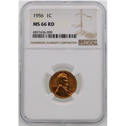 1956 Lincoln Wheat Penny Coin NGC MS66RD