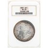 Image 1 : 1887 $1 Morgan Silver Dollar Coin NGC MS63